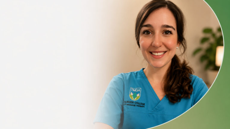Deep Tissue Massage Camrose 9 Kayla Erickson Registered Massage Therapist conducting a personalized massage therapy consultation with a client