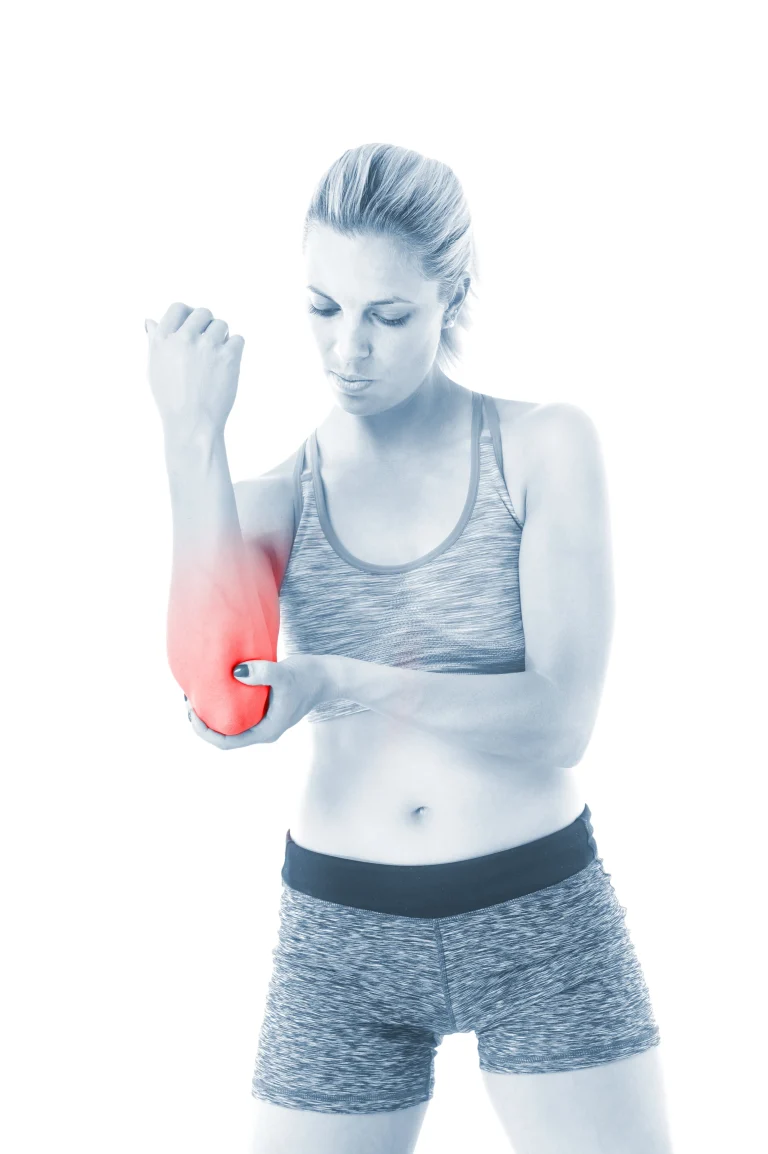 Physiotherapist assessing arm discomfort for Elbow, Wrist and Hand Pain Treatment Camrose at Central Physiotherapy Clinic