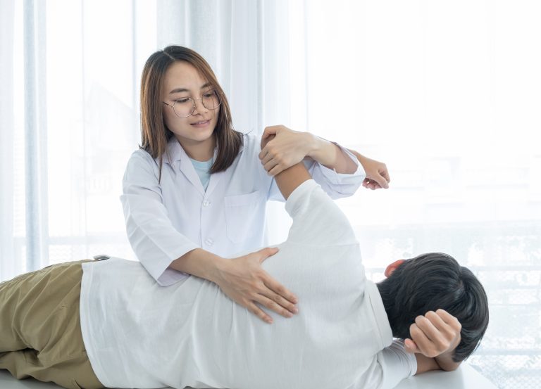 Chiropractic care for lower back pain 3 Hands-on manual therapy provided during Physiotherapy in Camrose treatment